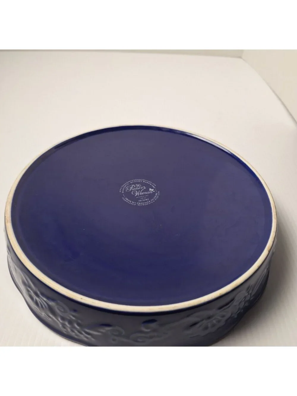 THE PIONEER WOMAN STONEWARE PIE/CAKE/DISH VIBRANT CELIA FLORAL PATTERN #2912DMT